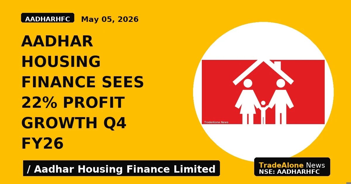 Aadhar Housing Finance Sees 22% Profit Growth Q4 Fy26 - TradeAlone