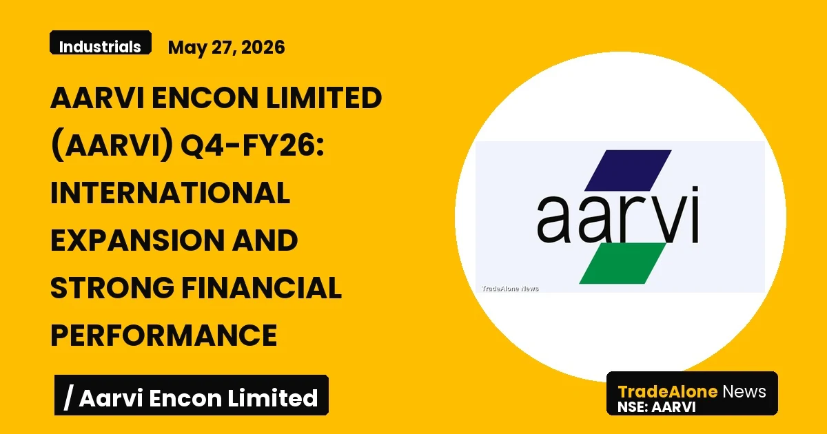 Aarvi Encon Limited AARVI Q4 FY26 Results