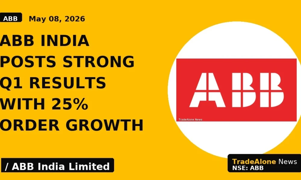 Abb India Posts Strong Q1 Results With 25% Order Growth - TradeAlone