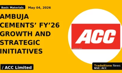 Ambuja Cements' FY'26 Growth and Strategic Initiatives - TradeAlone