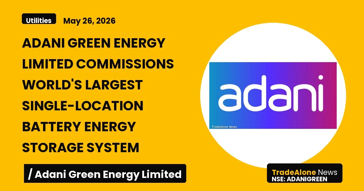 Adani Green Energy Adanigreen May 2026 BESS