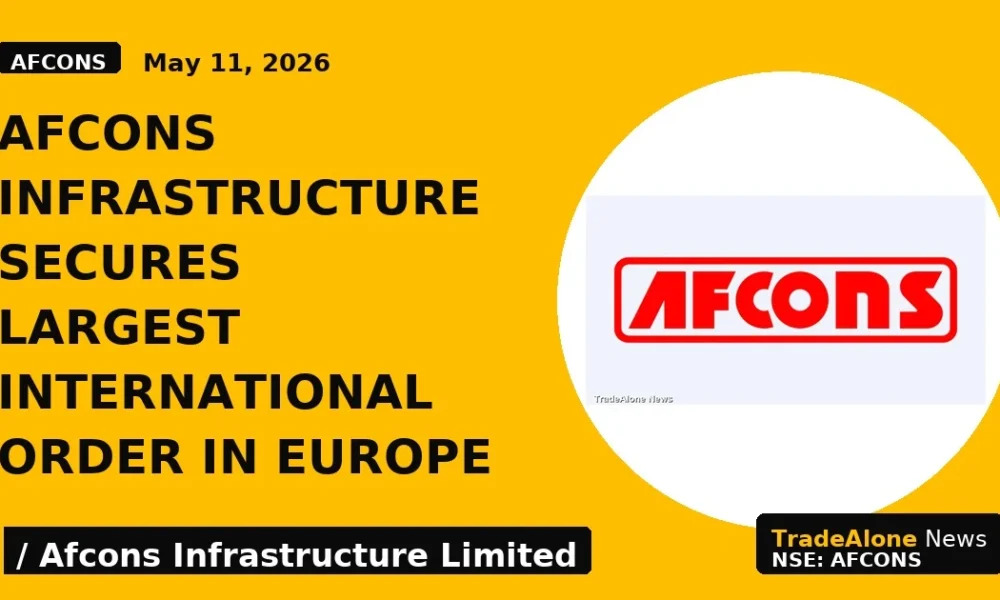 Afcons Infrastructure Secures Largest International Order in Europe - TradeAlone