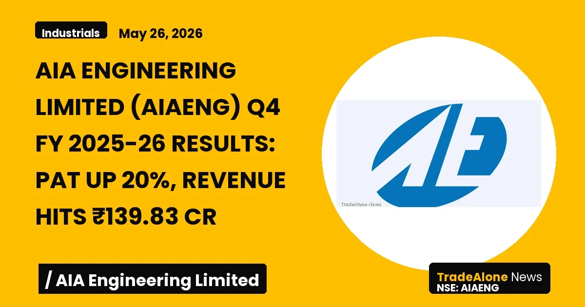 Aia Engineering Limited (aiaeng) Q4 Fy25-26 Results