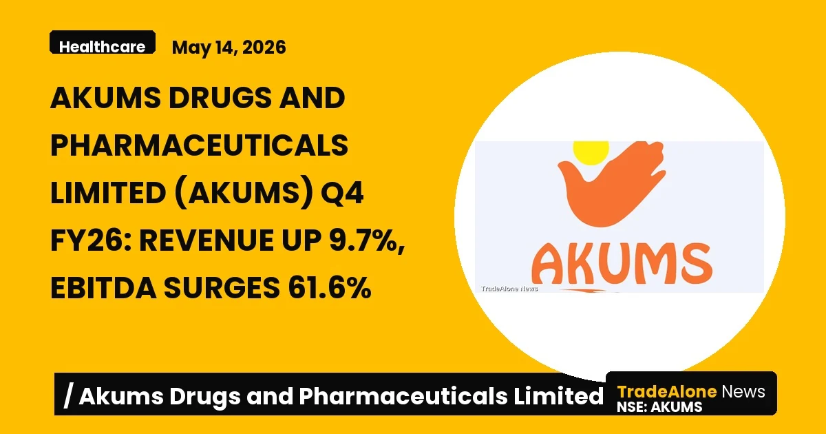 Akums Drugs and Pharmaceuticals Limited AKUMS Q4 FY26 Results