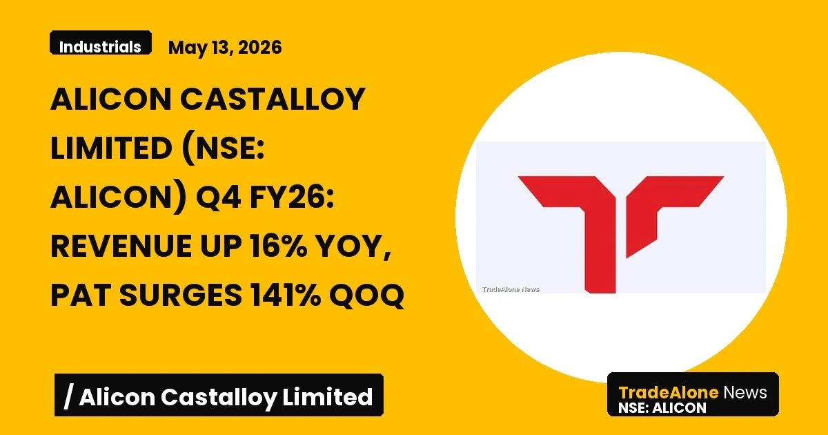 Alicon Castalloy Limited NSE Alicon Q4 FY26 Results