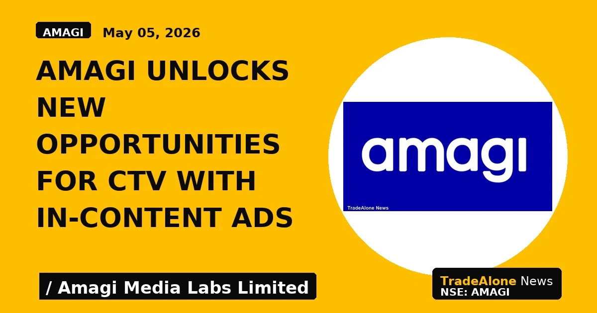 Amagi Unlocks New Opportunities for CTV With In-Content Ads - TradeAlone