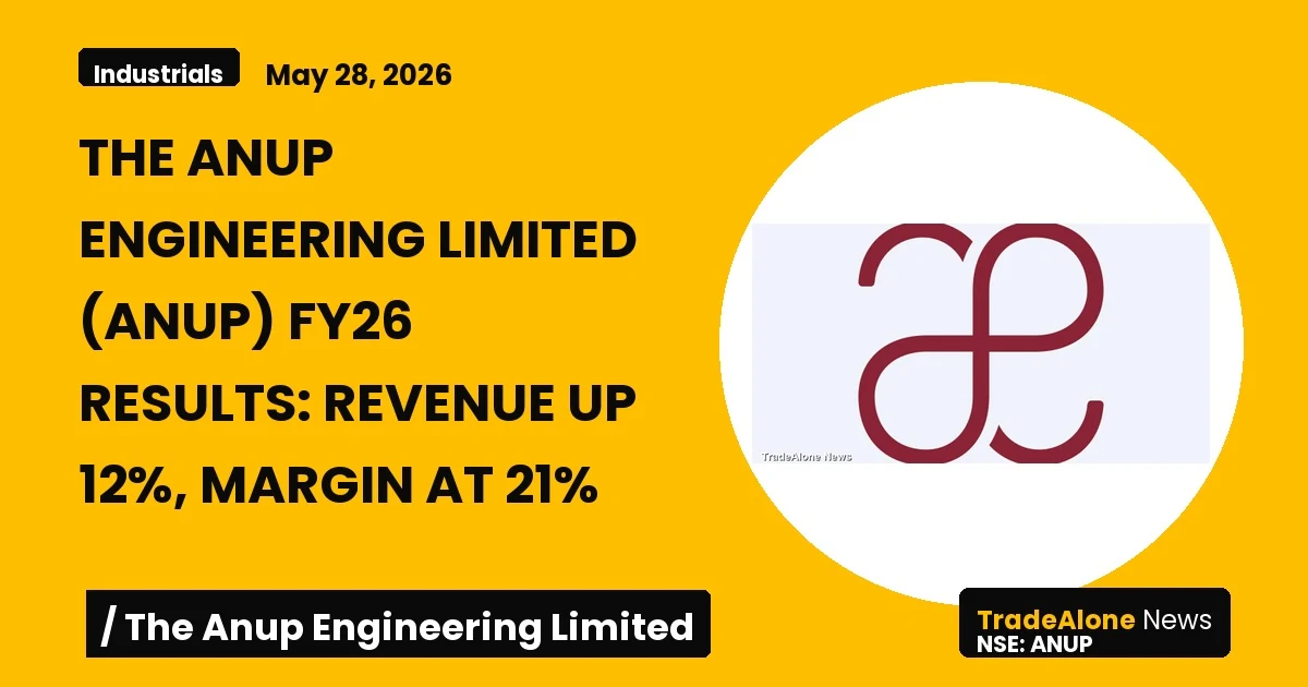 The Anup Engineering Limited ANUP FY26 Results