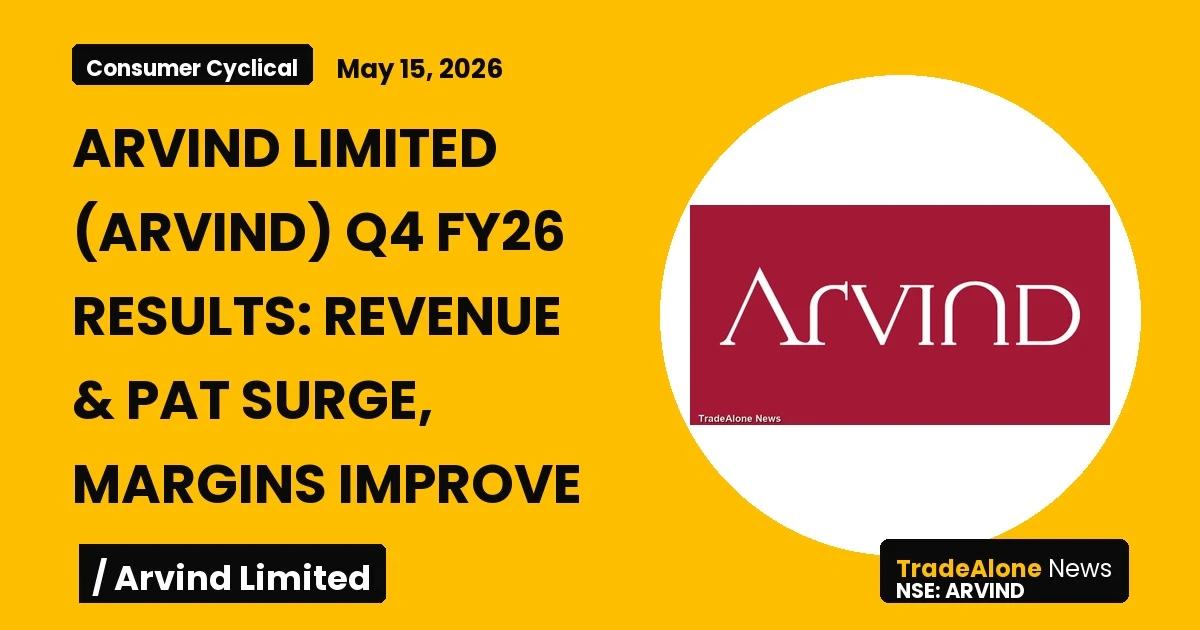 Arvind Limited Arvind Q4 FY26 Results