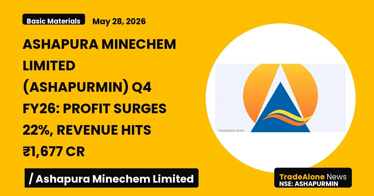 Ashapura Minechem Limited Ashapurmin Q4 FY26 Results