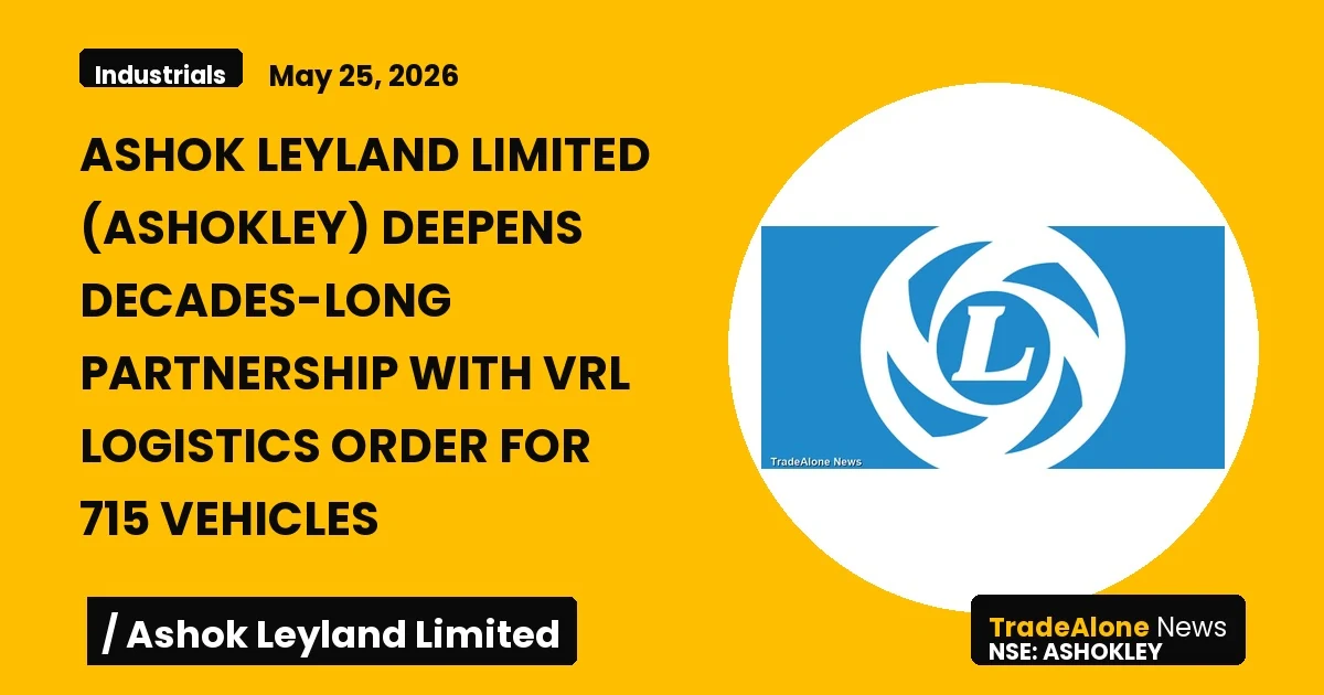 Ashok Leyland Limited Ashokley Q2 2026 Partnership
