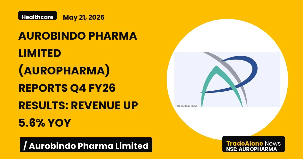 Aurobindo Pharma Limited Auropharma Q4 FY26 Results
