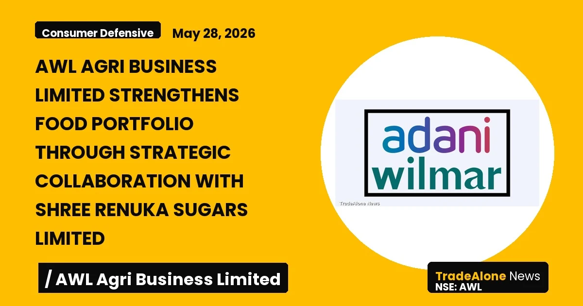 Awl Agri Business Limited NSE AWL Strategic Collaboration Shree Renuka Sugars