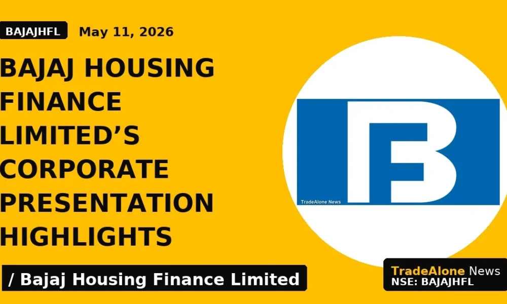 Bajaj Housing Finance Limited's Corporate Presentation Highlights - TradeAlone