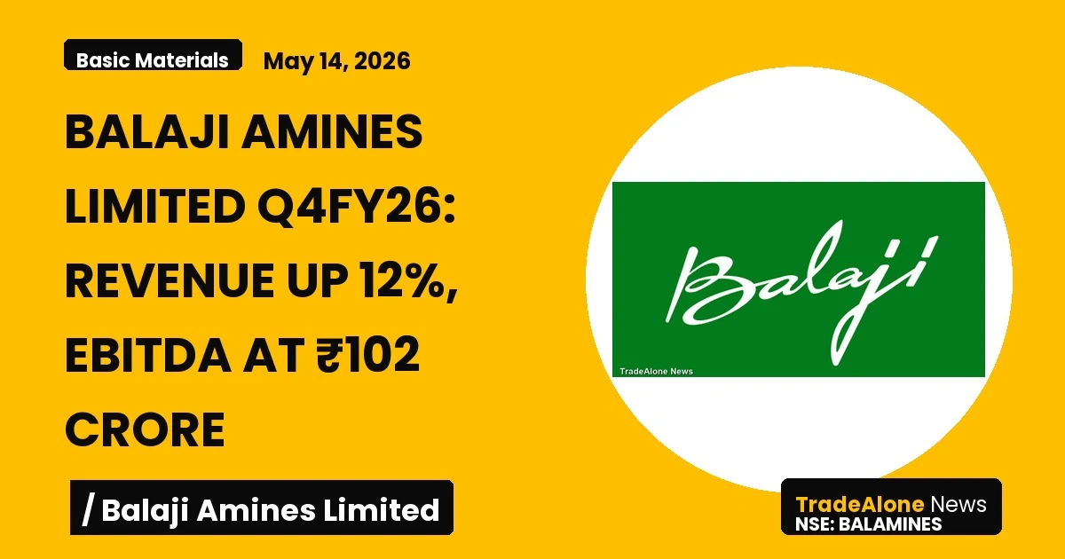Balaji Amines Limited Balamines Q4fy26 Results