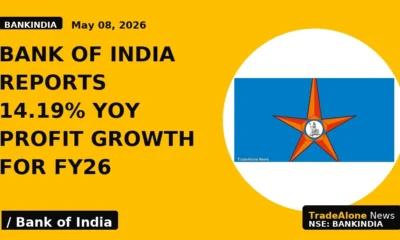 Bank of India Reports 14.19% Yoy Profit Growth for Fy26 - TradeAlone