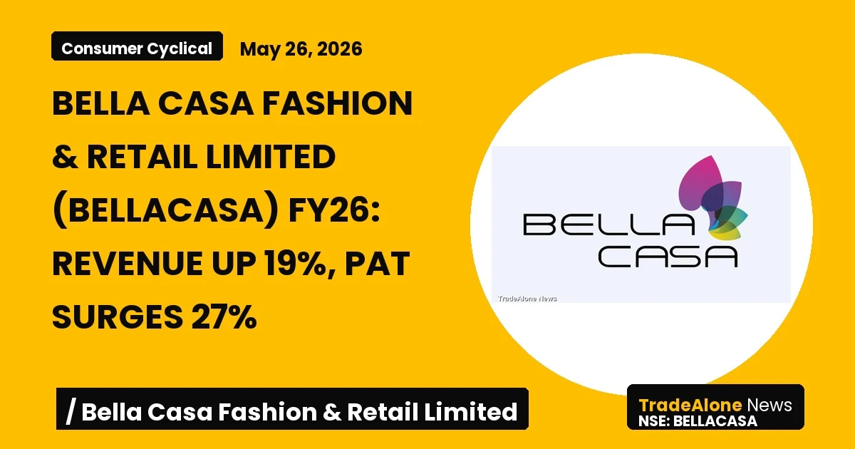 Bella Casa Fashion & Retail Limited Bellacasa FY26 Results