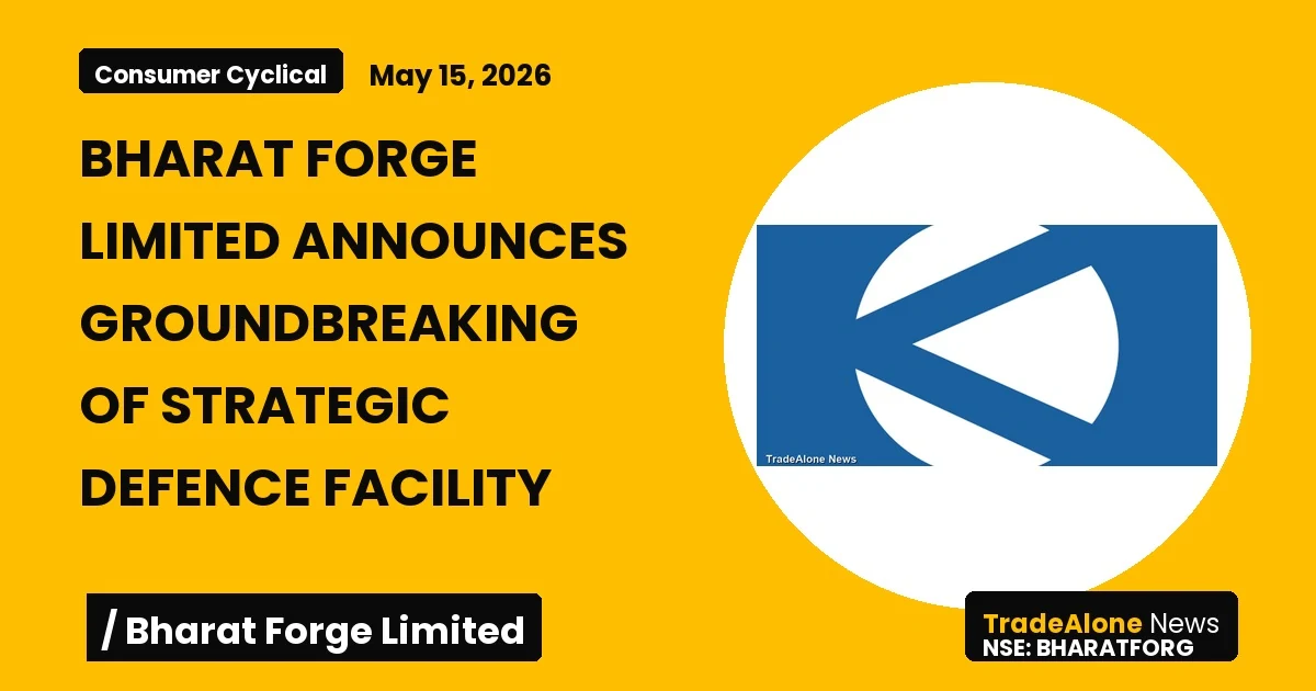 Bharat Forge Limited Bharatforg Strategic Defence Facility