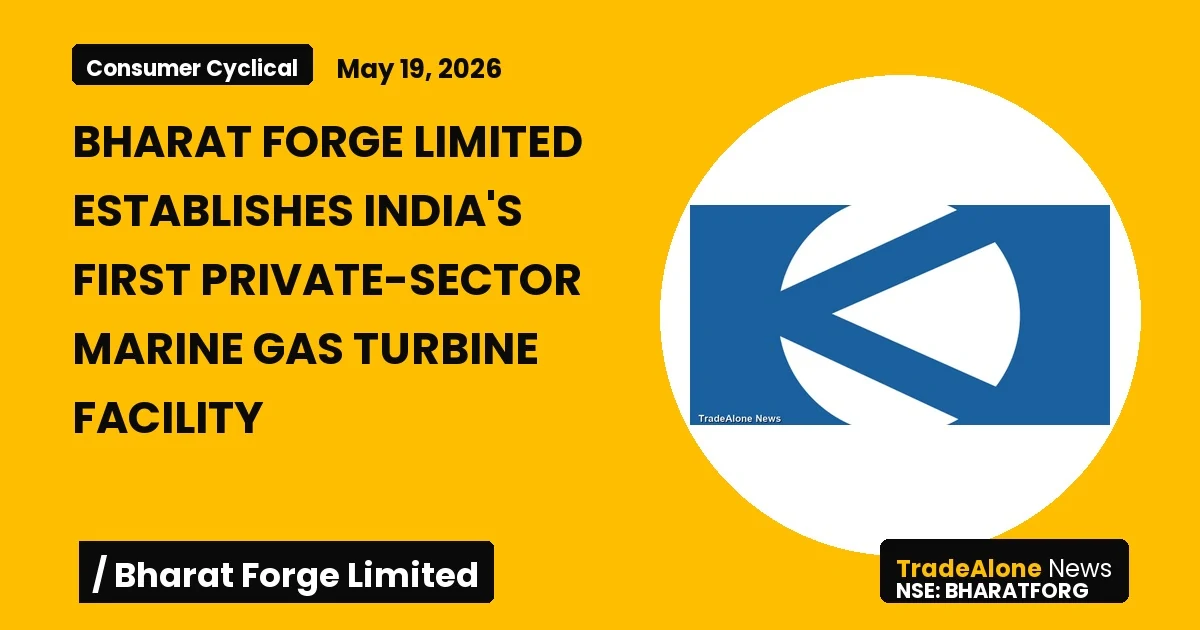 Bharat Forge Limited Bharatforg Mou Marine Gas Turbine Facility