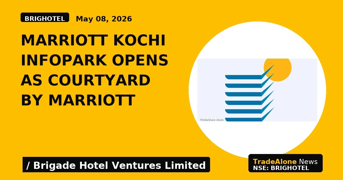 Marriott Kochi Infopark Opens as Courtyard by Marriott - TradeAlone