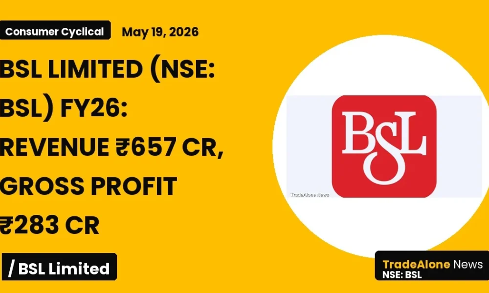 Bsl Limited FY26 Results: Revenue ₹657 Cr