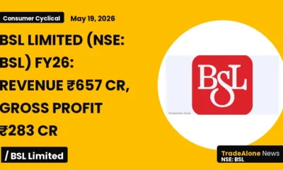Bsl Limited FY26 Results: Revenue ₹657 Cr