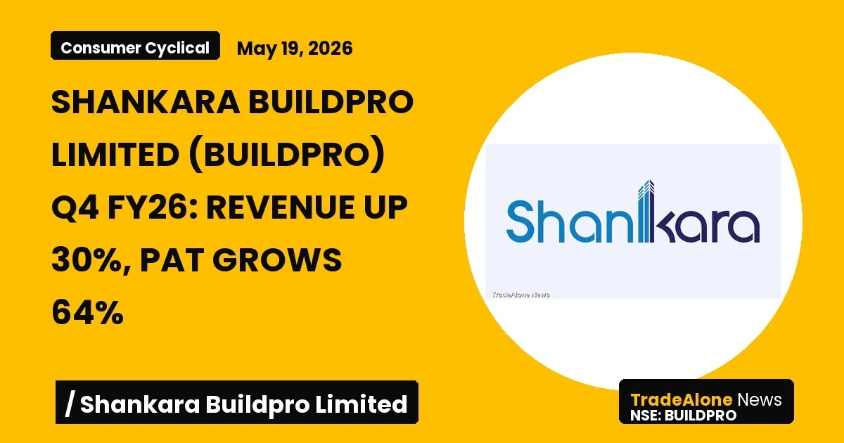 Shankara Buildpro Limited Q4 FY26 Results