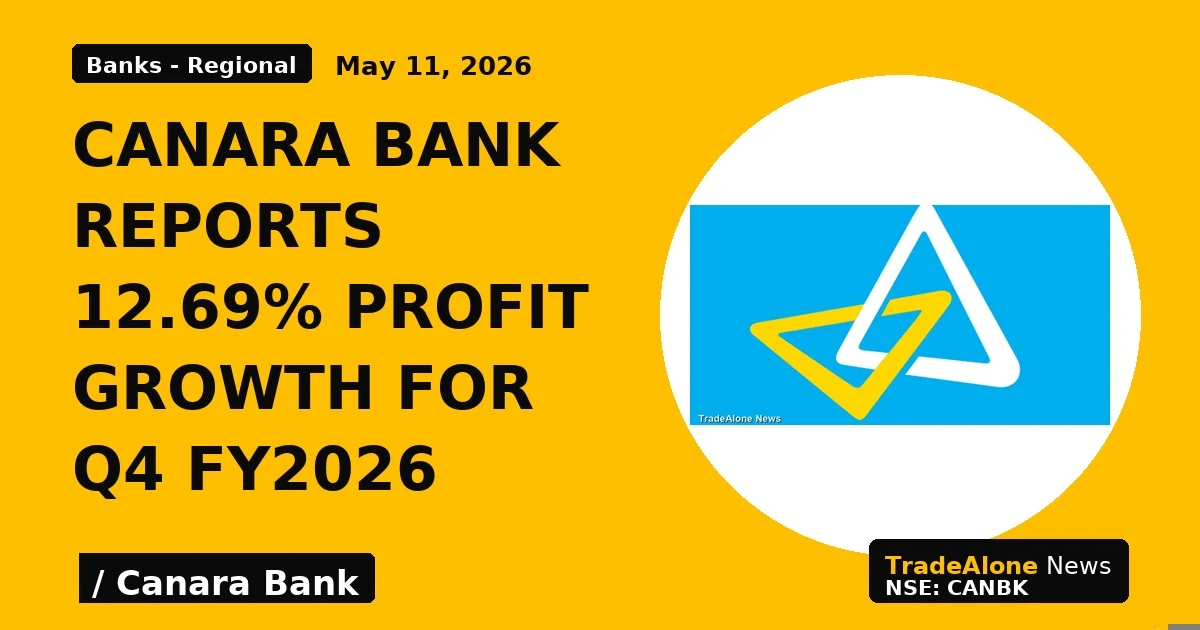 Canara Bank Reports 12.69% Profit Growth for Q4 FY2026 - TradeAlone