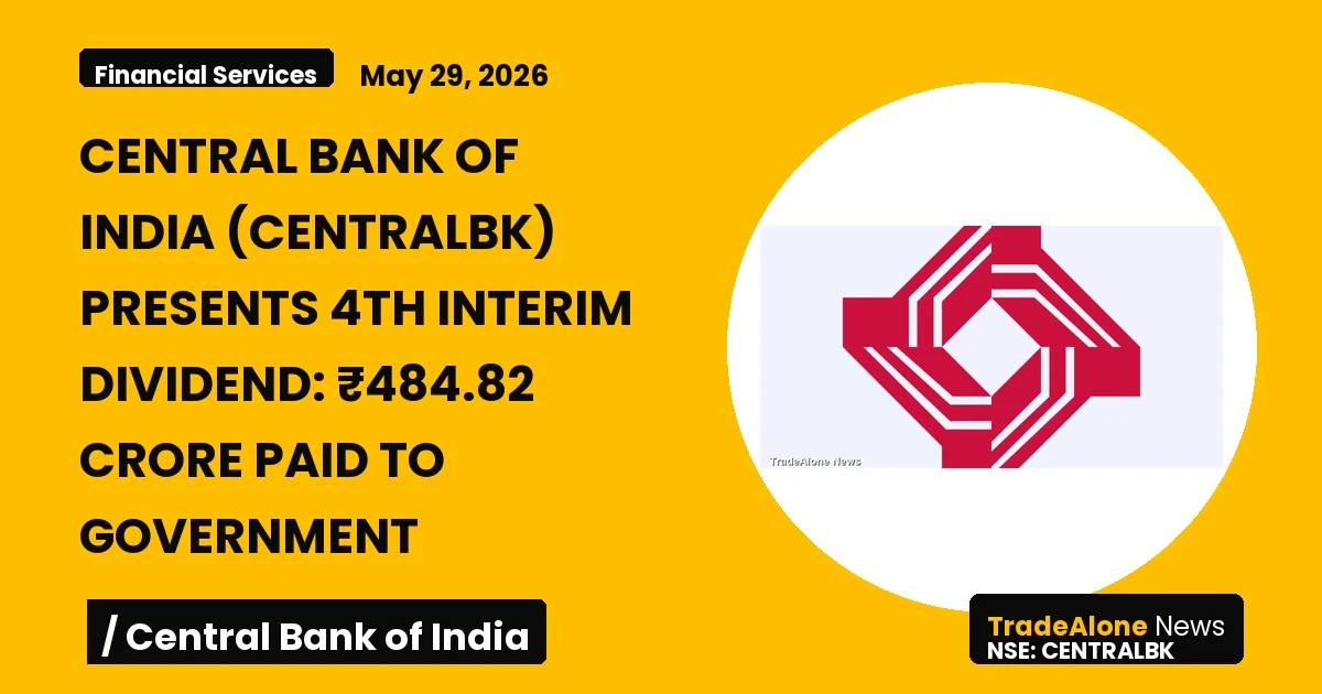 Central Bank of India Centralbk 4th Interim Dividend