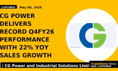 Cg Power Delivers Record Q4fy26 Performance With 22% Yoy Sales Growth - TradeAlone