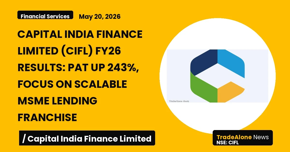Capital India Finance Limited CIFL FY26 Results
