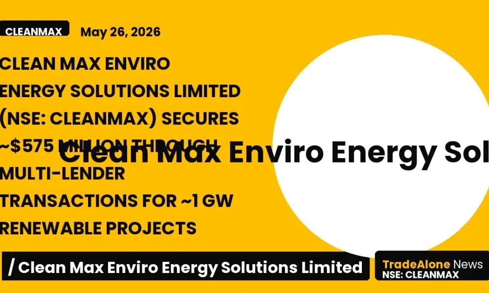 Clean Max Enviro Energy Solutions Limited NSE: Cleanmax Q2 FY26
