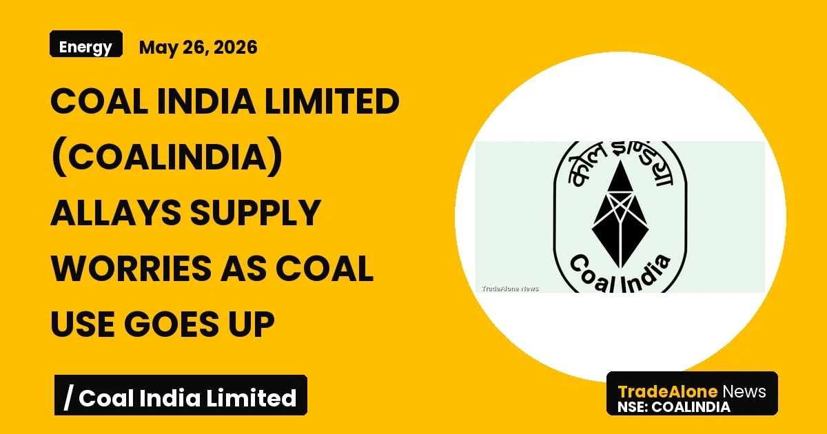 Coal India Limited Coalindia May 2026 Event