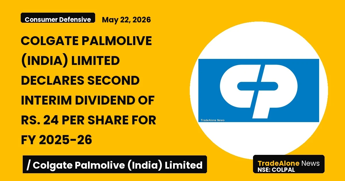 Colgate Palmolive (india) Limited Colpal Second Interim Dividend FY26