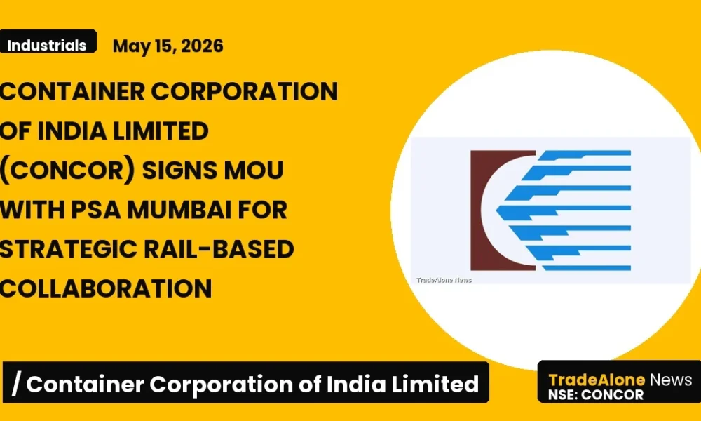 Container Corporation of India Limited Concor May 2026 MOU