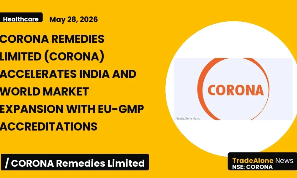 Corona Remedies Limited NSE Corona Eu-gmp Accreditations May 2026
