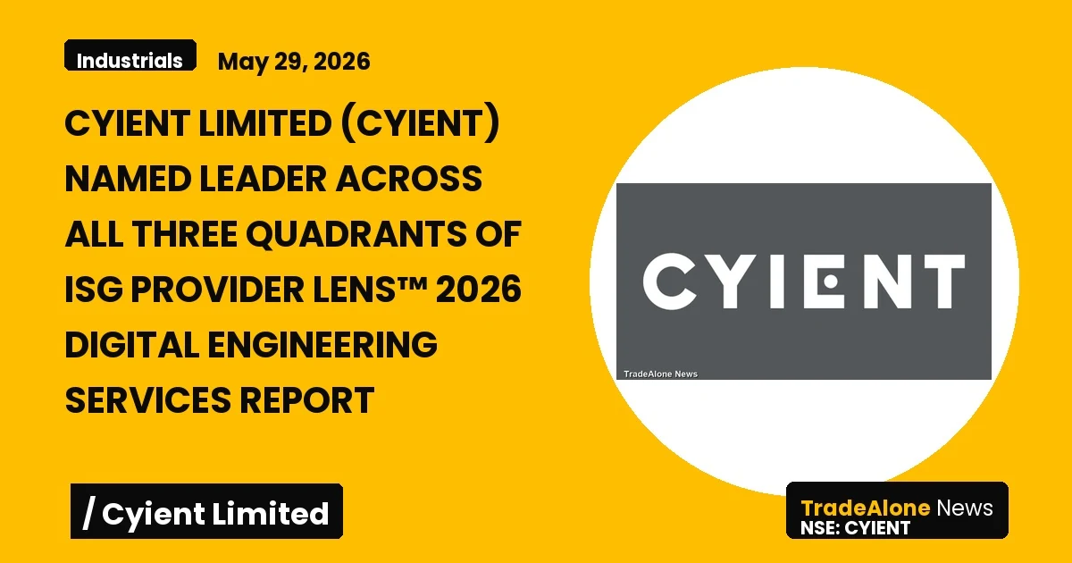 Cyient Limited Cyient ISG Provider Lens™ 2026 Digital Engineering