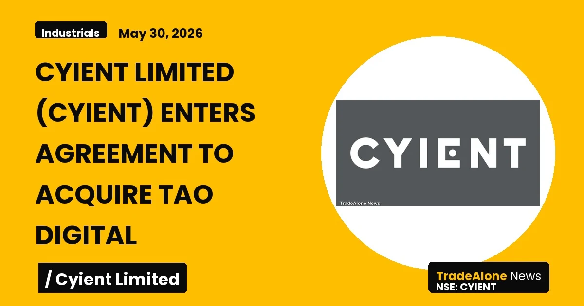 Cyient Limited Cyient Q2 FY27 TAO Digital Acquisition