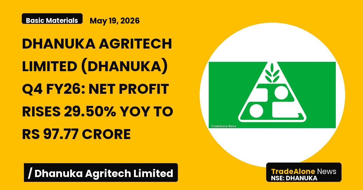 Dhanuka Agritech Limited Dhanuka Q4 FY26 Net Profit Rises
