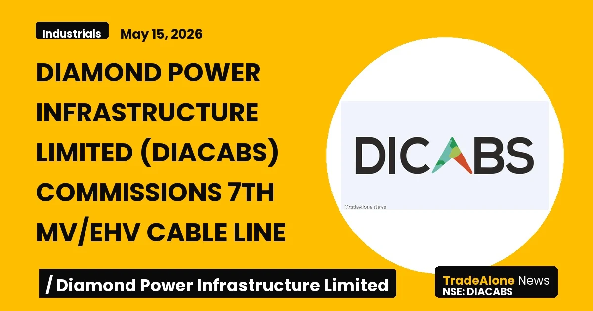Diamond Power Infrastructure Limited Diacabs Q2 FY26: 7th Mv/ehv Cable Line Commissioning