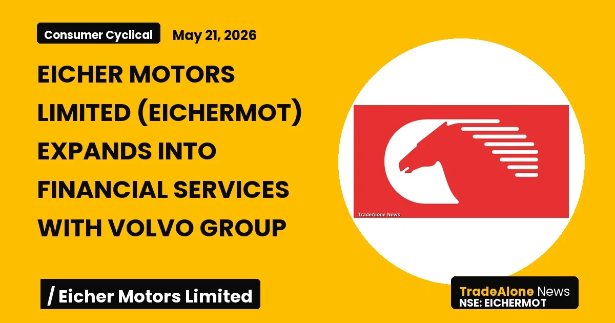Eicher Motors Limited Eichermot New Financial Services Venture