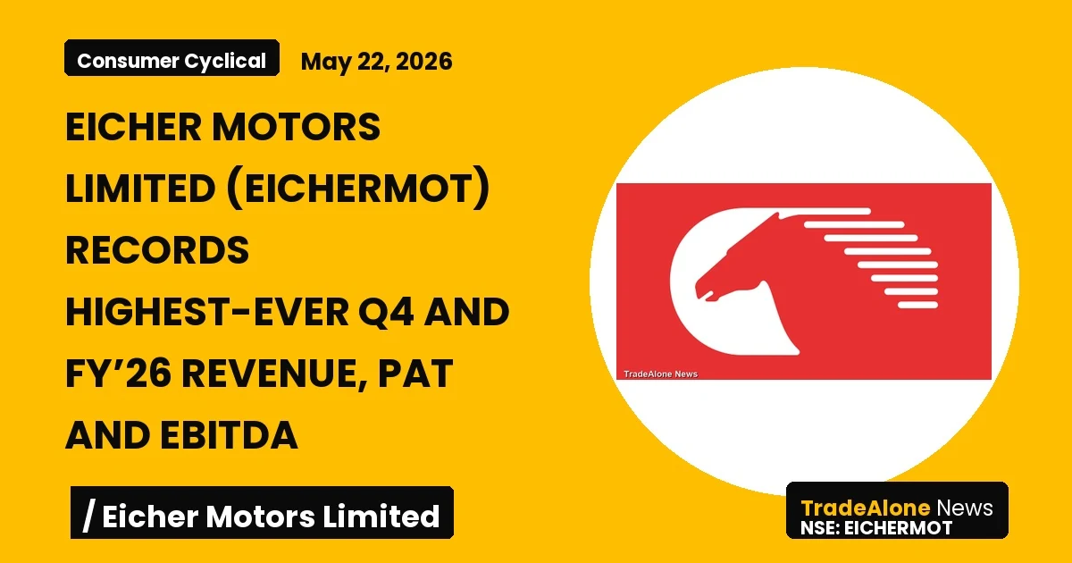 Eicher Motors Limited Eichermot Q4 FY26 Results