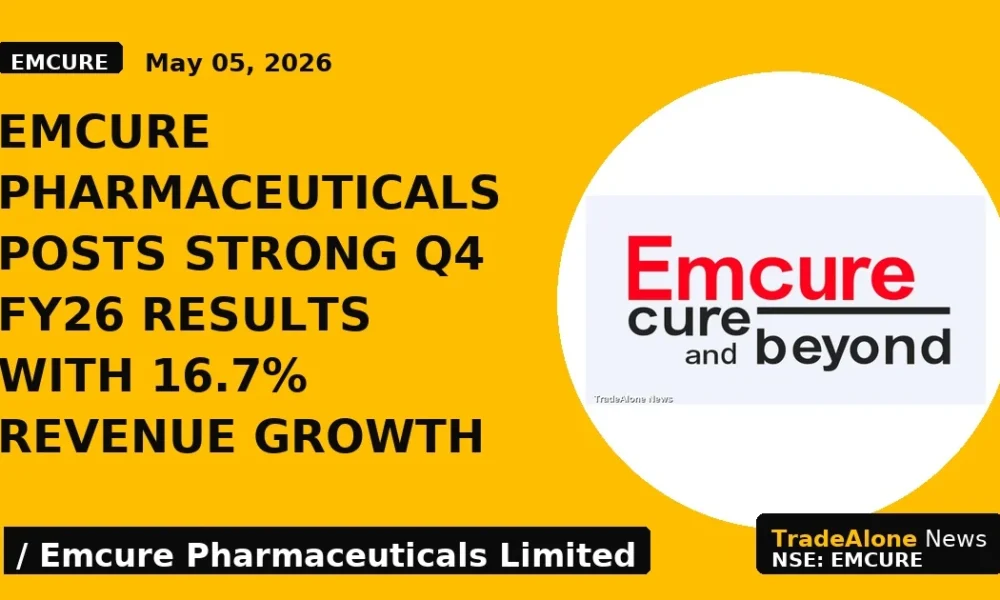 Emcure Pharmaceuticals Posts Strong Q4 FY26 Results With 16.7% Revenue Growth - TradeAlone