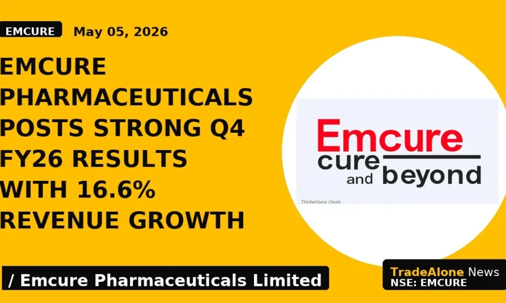 Emcure Pharmaceuticals Posts Strong Q4 FY26 Results With 16.6% Revenue Growth - TradeAlone