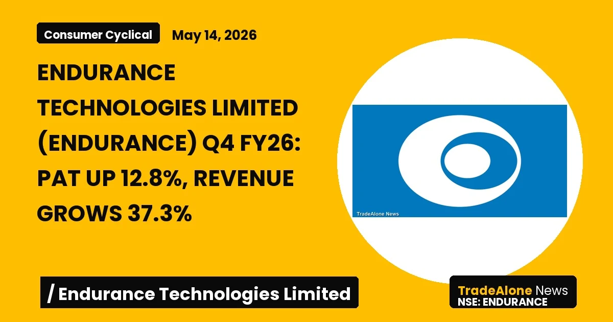 Endurance Technologies Limited Endurance Q4 FY26 Results