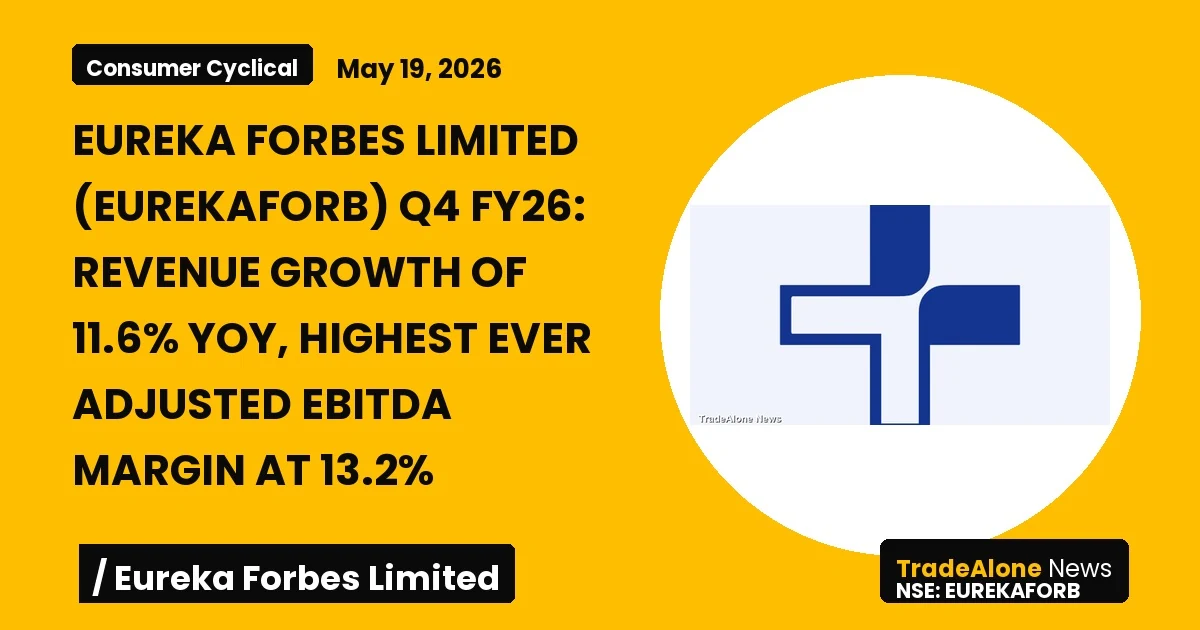 Eureka Forbes Limited Eurekaforb Q4 FY26 Results