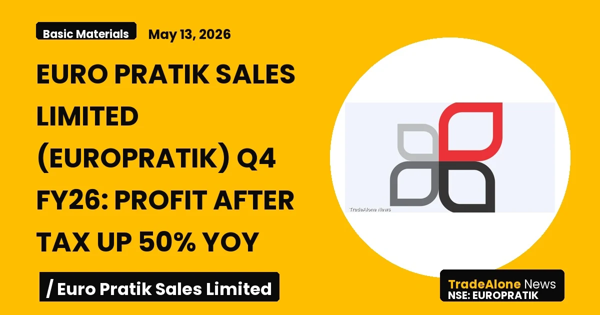 Euro Pratik Sales Limited (europratik) Q4 FY26 Results