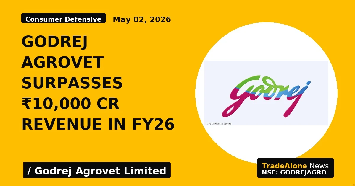 Godrej Agrovet Surpasses ₹10,000 Cr Revenue in FY26 - TradeAlone