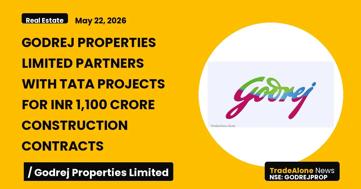 Godrej Properties Limited Godrejprop Partnership with Tata Projects