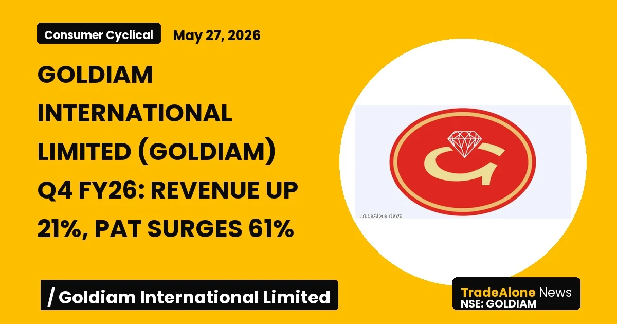 Goldiam International Goldiam Q4 FY26 Results