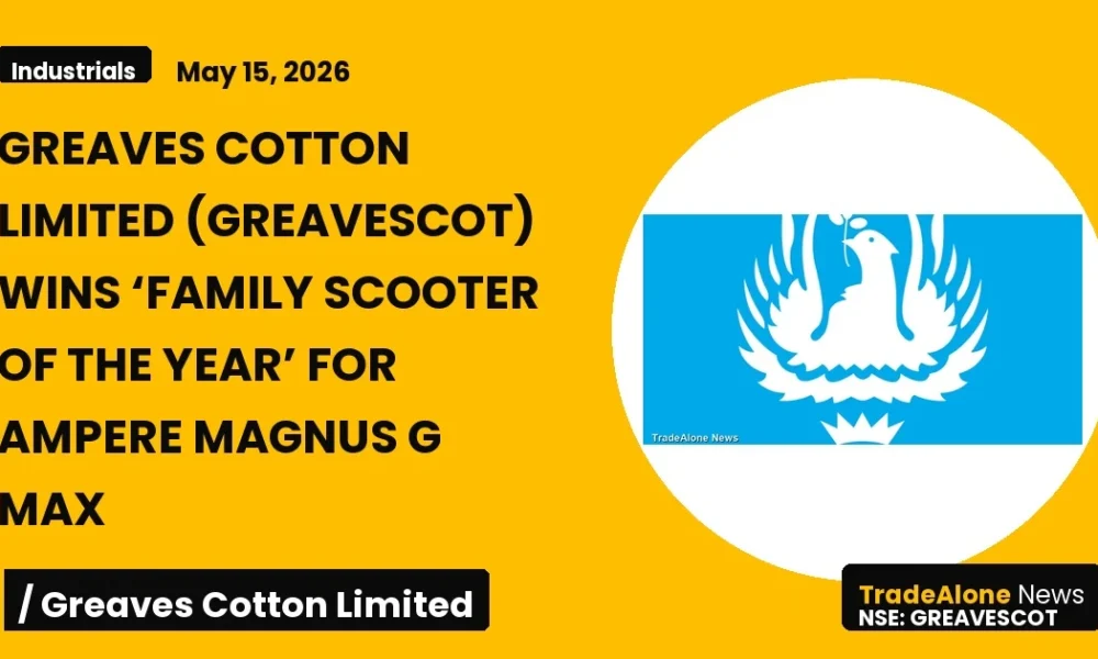 Greaves Cotton Limited Greavescot May 2026 Award